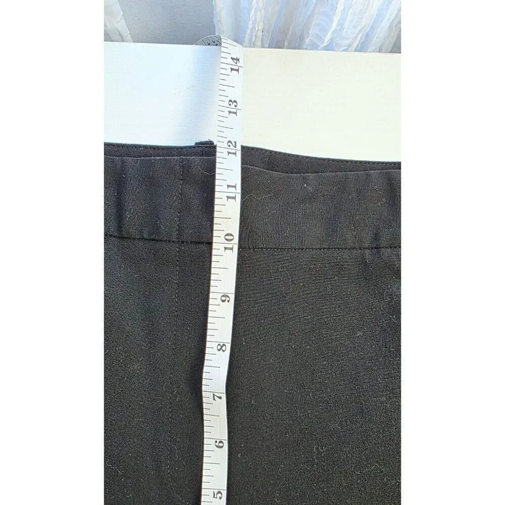 Larry Levine Stretch Size 12 Black Trousers - Picture 4 of 7